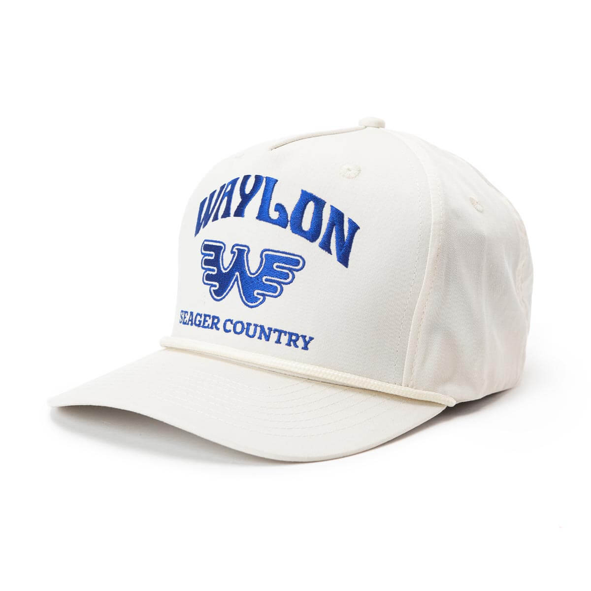 Seager x Waylon Jennings Country Snapback | White | Seager Co.